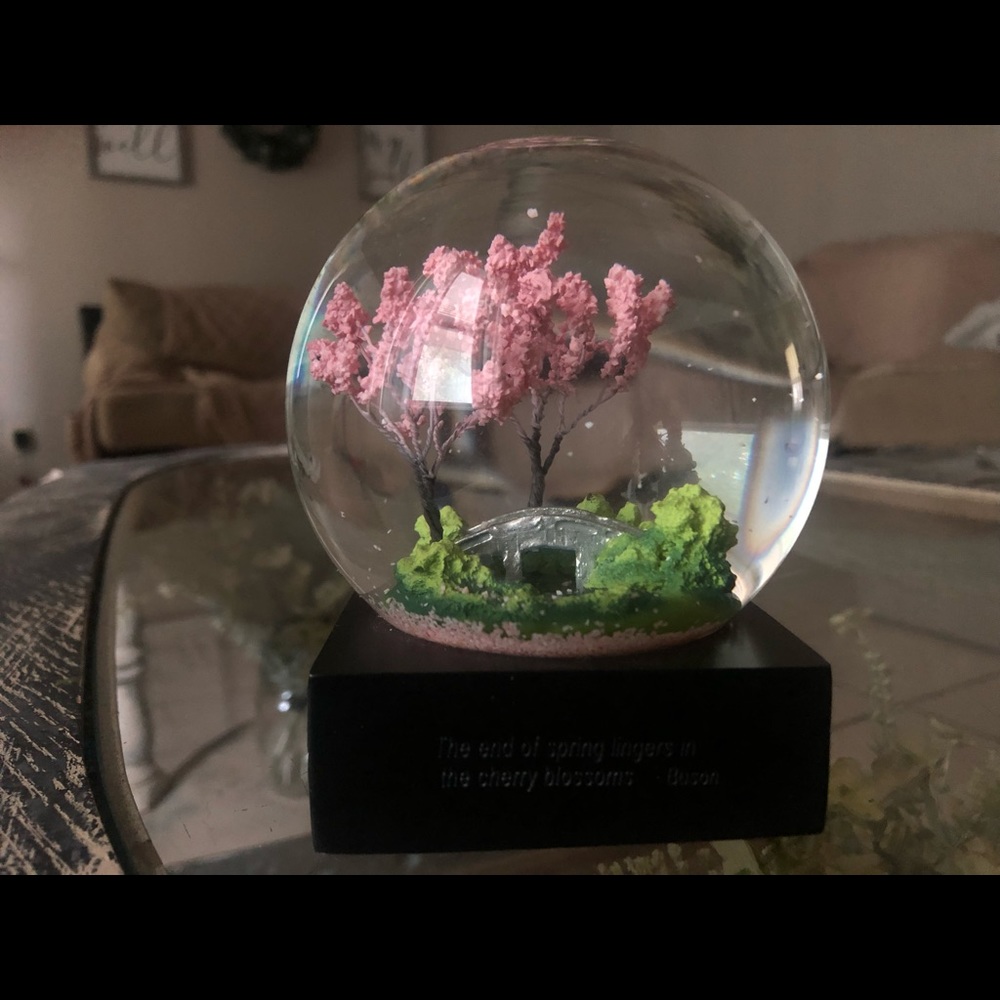 Cherry Blossom Snow Globe